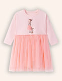 Cute Girl Long Sleeve Tulle Dress