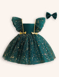 Christmas Star Tulle Princess Party Dress