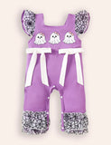 Halloween Embroidered Romper