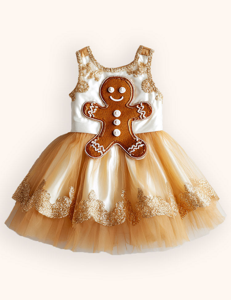Tulle Gingerbread Christmas Dress