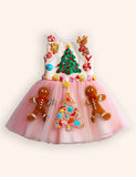 Tulle Gingerbread Man Christmas Tree Dress