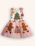 Tulle Gingerbread Man Christmas Tree Dress