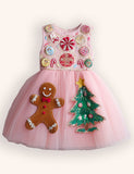 Tulle Gingerbread Man Christmas Tree Dress