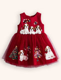 Tulle Puppy Christmas Tree Dress