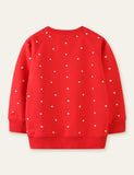Alpaca Appliqué Polka Dot Sweatshirt - Mini Taylor