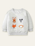 Animal Friends Printed Sweatshirt - Mini Taylor