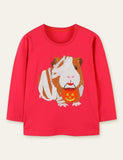 Bandage Guinea Pig Pumpkin Long Sleeve T-shirt
