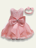 Bow Lace Party Dress - Mini Taylor