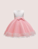 Bow Mesh Party Dress - Mini Taylor