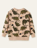 Cartoon Dinosaur Printed Sweatshirt - Mini Taylor