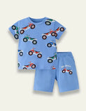 Cartoon Motorcycle Printed Set - Mini Taylor
