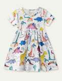 Dinosaur Full Print Dress - Mini Taylor