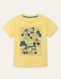 Excavator Printed T-shirt