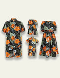 Flower Printed Family Matching Dress