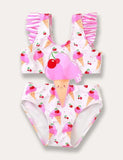 Fruit Appliqué One Piece Swimsuit - Mini Taylor