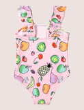 Full Printed Cartoon Fruit Swimsuit - Mini Taylor