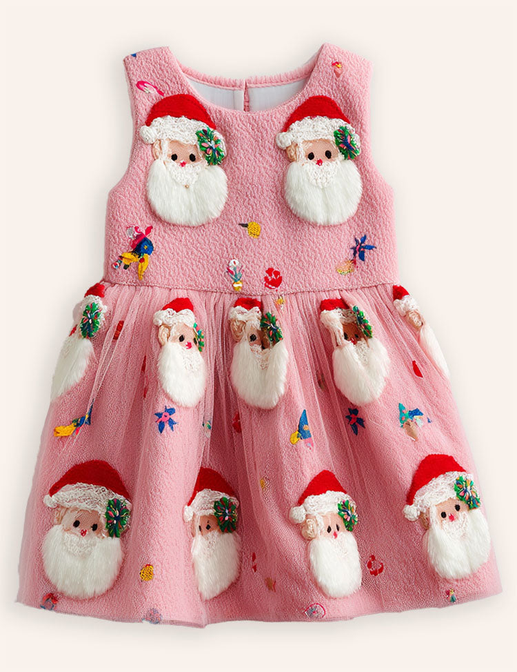 Christmas Santa Appliqué Dress