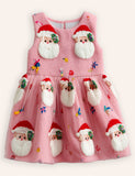 Christmas Santa Appliqué Dress