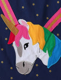 Rainbow Unicon Appliqué Dress