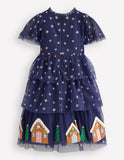 Tulle Tiered Gingerbread Dress