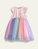 Love Mesh Rainbow Dress
