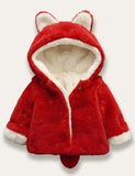 Multicolor Fox Plush Coat - Mini Taylor