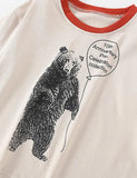 Balloon and Bear Printed Long-Sleeved T-shirt - Mini Taylor