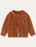 Bear Embroidery Sweater Cardigan - Mini Taylor