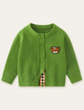 Bear Embroidery Sweater Cardigan - Mini Taylor