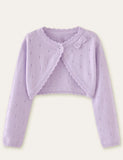 Bow Hollow out Sweater Cardigan - Mini Taylor