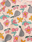Cartoon Flower and Fruit Printed Long Sleeve T-shirt - Mini Taylor