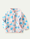 Cartoon Print Polar Fleece Jacket - Mini Taylor