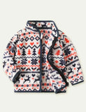 Cartoon Print Polar Fleece Jacket - Mini Taylor