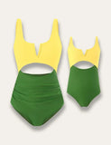 Color Block Family Matching Swim Suit - Mini Taylor