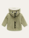 Cute Animal Cartoon Zipper Hooded Coat - Mini Taylor