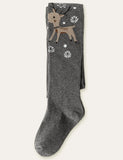 Cute Elk Knitted Printed Leggings - Mini Taylor
