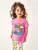 Cute Floral Print T-shirt Set - Mini Taylor