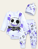 Halloween Monster Printed Romper
