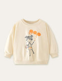 Painter Girl Printed Sweatshirt